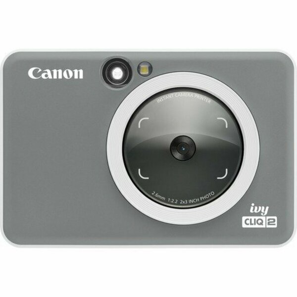 Canon Camera Printer, JPEG, 5MP, 2inx3in/2inx2inPrint Size, Charcoal CNMIVYCLIQ2CHAR